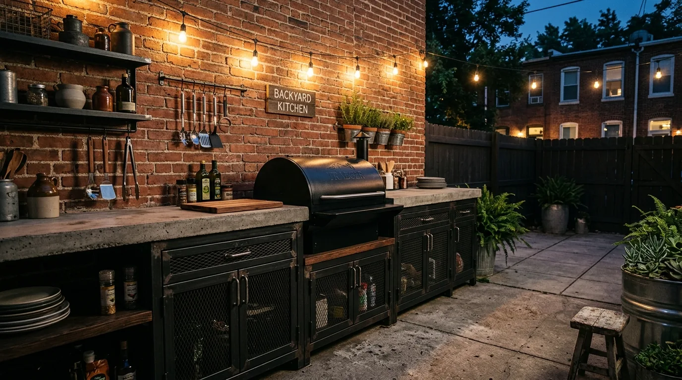 Create shade so the kitchen stays comfortable